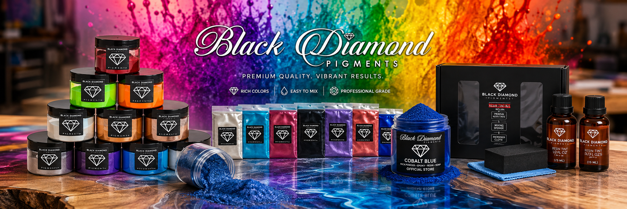Black Diamond Epoxy Pigments & Mica Powders