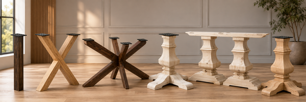 Pieds de table en bois Wye Creek