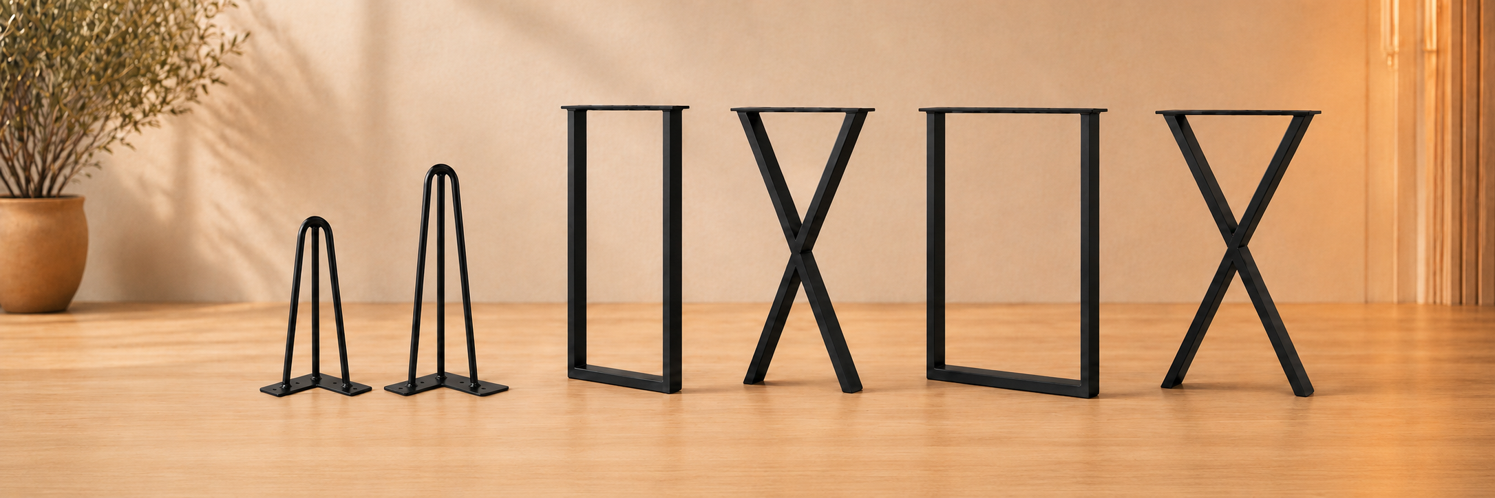 8", 12", 34" & 42" Metal Table Legs