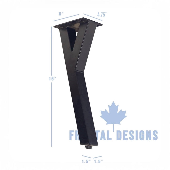 16” Y Shape Furniture Legs, Set/4