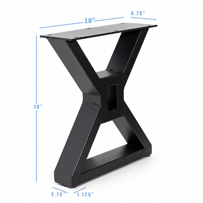 Patas para muebles en forma de Z de 16" - 18" de ancho