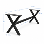 16” X-Cross Furniture Base -  13.75" Wide, 1 Set (Legs + Cross)