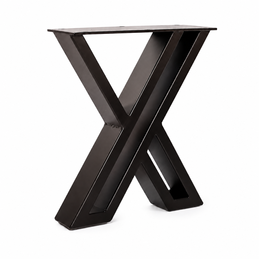 16” Double X Shape Furniture Legs - 13.75" wide, 1 Pair