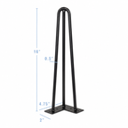 16" Hairpin Furniture Legs, Set/4