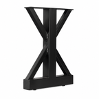 16” Hourglass Shape Furniture Legs -  13.75" Wide, 1 Pair