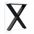 16” X Shape Furniture Legs - 13.75" wide, 1 Pair