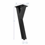 16” Y Shape Furniture Legs, Set/4