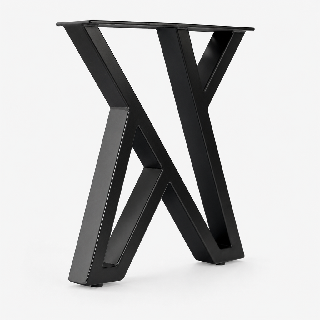 16” Zig Zag Shape Furniture Legs 13.75" Wide, 1 Pair