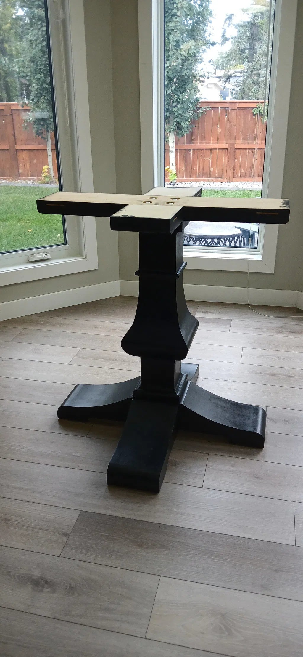 Wooden Pub Height Chalice Table Base/Leg