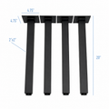 Patas para muebles en forma de Z de 22" - 13,5" de ancho