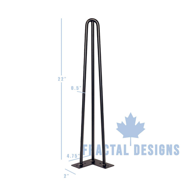 Hairpin table legs 22 inch discount