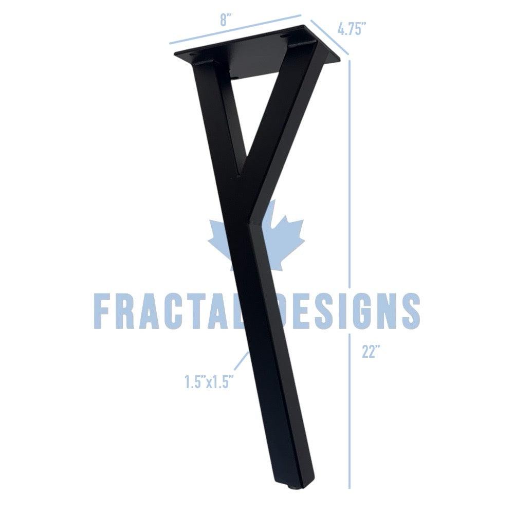 22” Y Shape Furniture Legs, Set/4 — Fractal Designs Inc