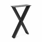 Patas para muebles en forma de X de 22" - 13.75" de ancho, 1 par