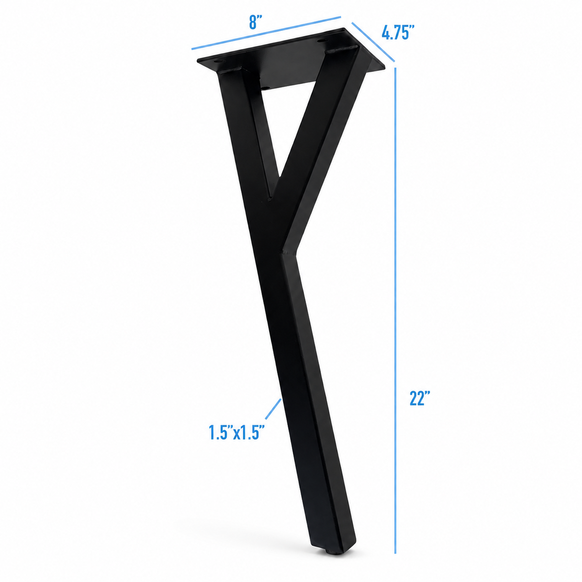 22” Y Shape Furniture Legs, Set/4