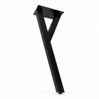 Patas para muebles en forma de Z de 22" - 13,5" de ancho