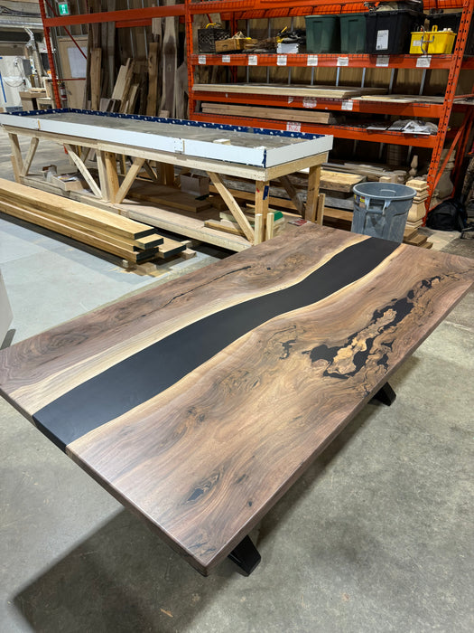 Black Walnut Black resin Table