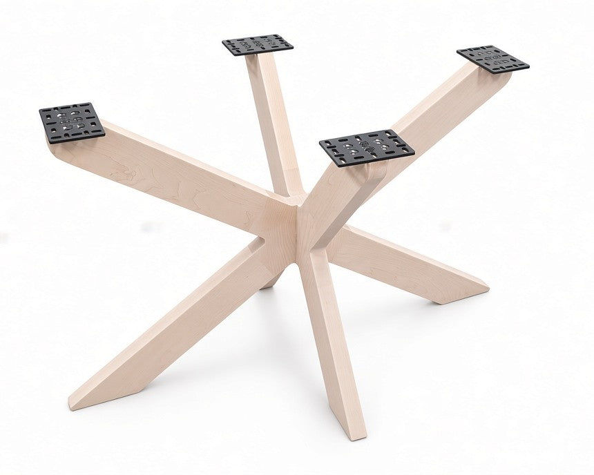 28” Hardwood Starburst Furniture Base 28x48, 1 Set
