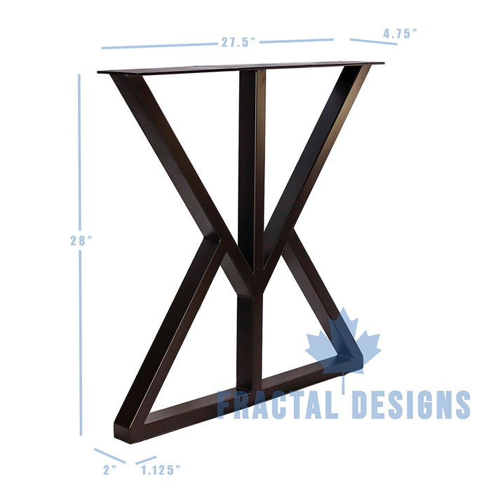 28” Keystone Shape Furniture Legs