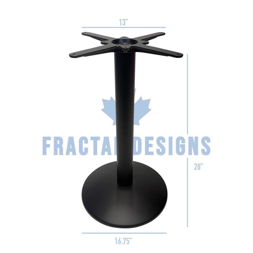 28” Round Bistro Table Base, 1 Piece — Fractal Designs Inc