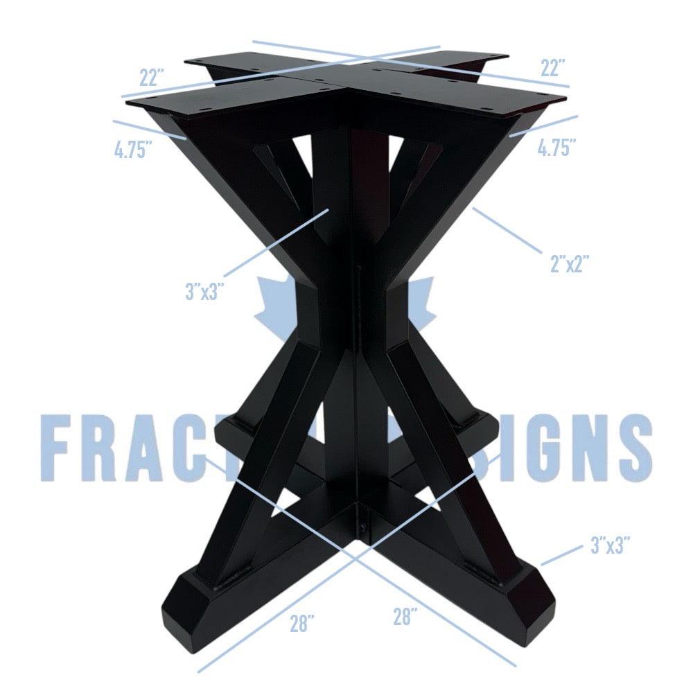 28” Metal Trestle Round Table Base, 1 Base — Fractal Designs Inc