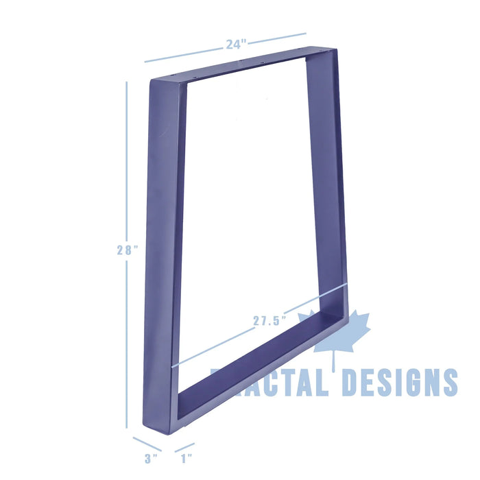 28” Trapezoid Shape Furniture Legs, 1 Pair