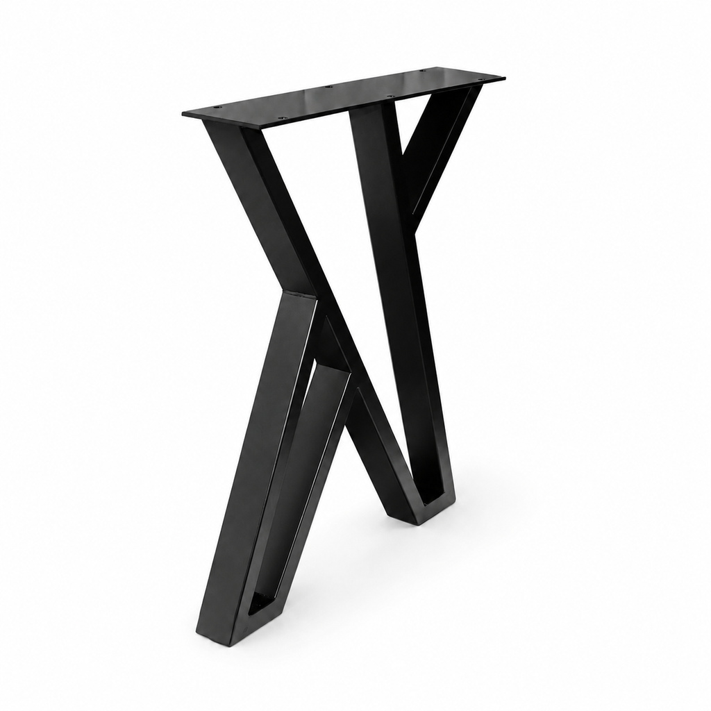 28” Zig Zag Shape Furniture Legs - 23.75" Wide, 1 Pair