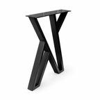 28” Zig Zag Shape Furniture Legs - 23.75" Wide, 1 Pair