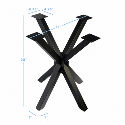 28” Starburst Furniture Base 26"X26", 1 Set