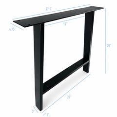 28” A Shape Furniture Legs, 1 Pair