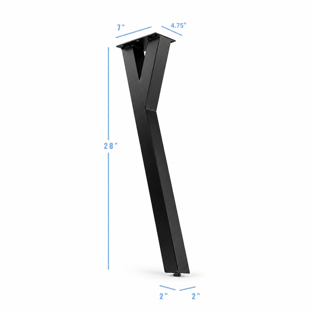28” Y Shape Furniture Legs, Set/4