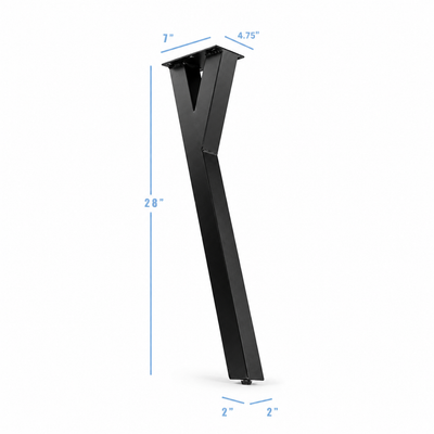 28” Y Shape Furniture Legs, Set/4
