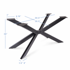 Base de meuble papillon de 28 po, 26,5 po x 56,5 po, 1 ensemble