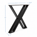 28” Double X Shape Furniture Legs, 1 Pair