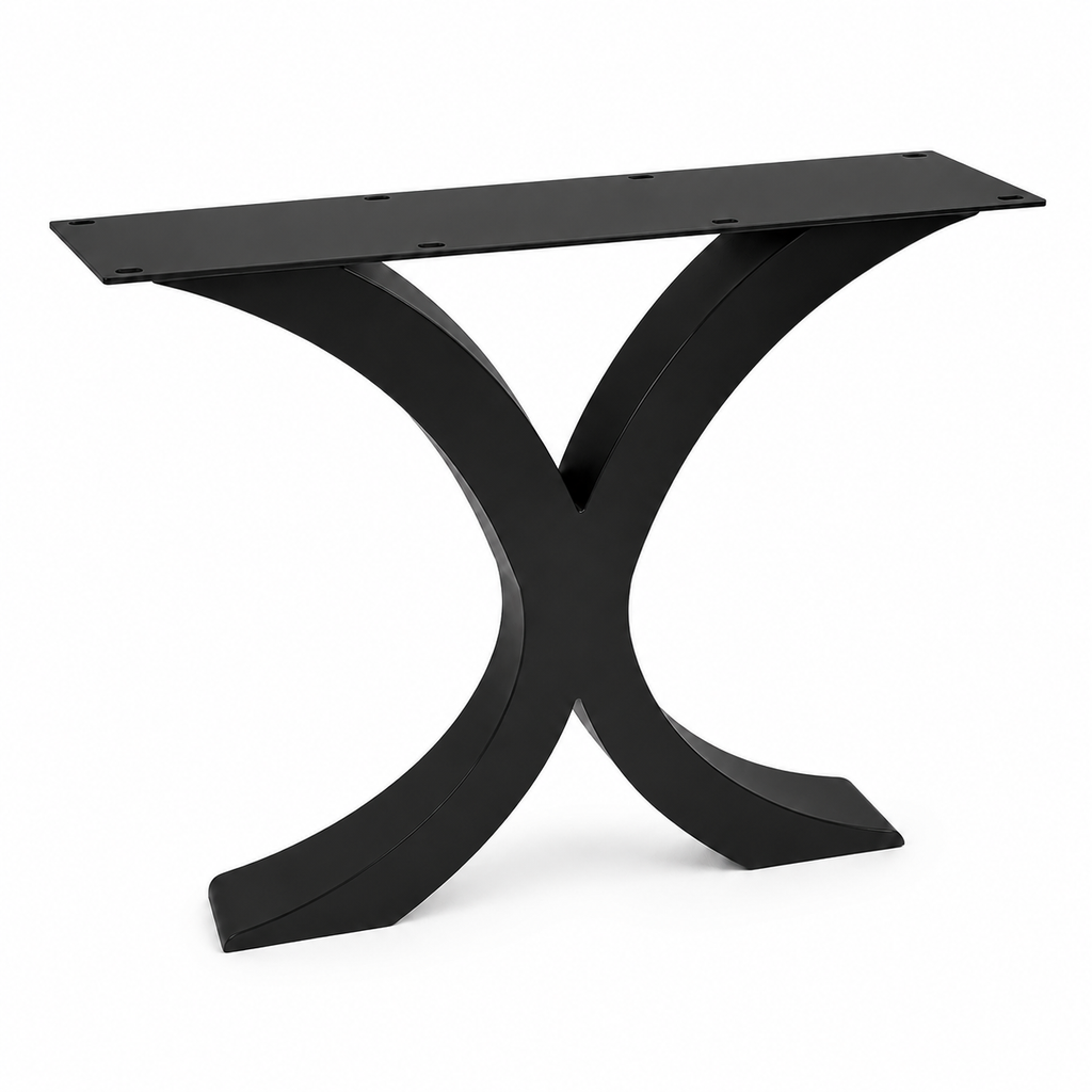 28” Flowy X Shape Furniture Legs, 1 Pair
