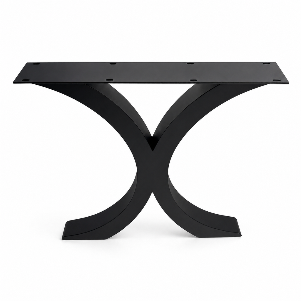 28” Flowy X Shape Furniture Legs, 1 Pair