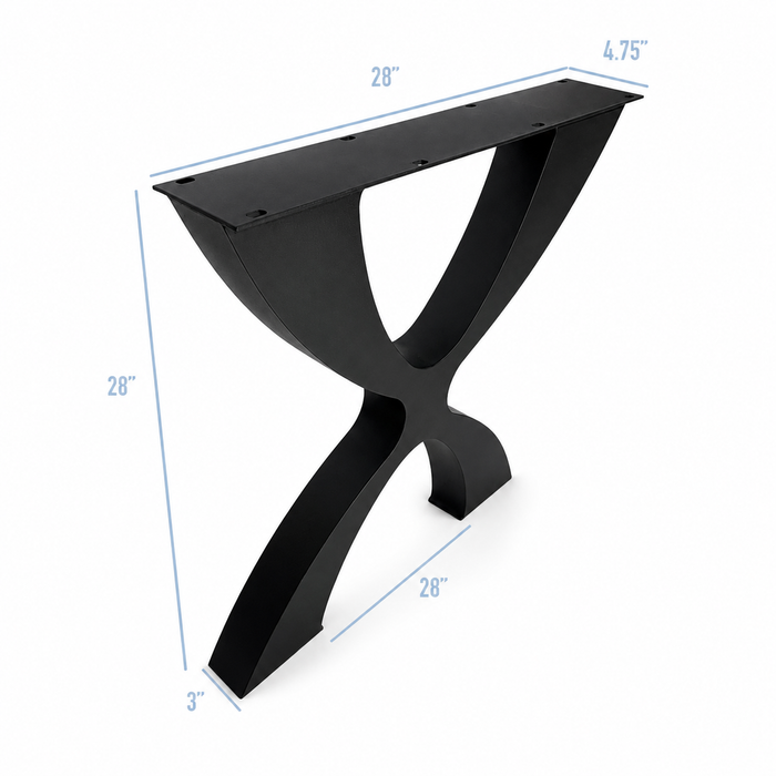 Piètement de meuble 28” Flowy Spider X