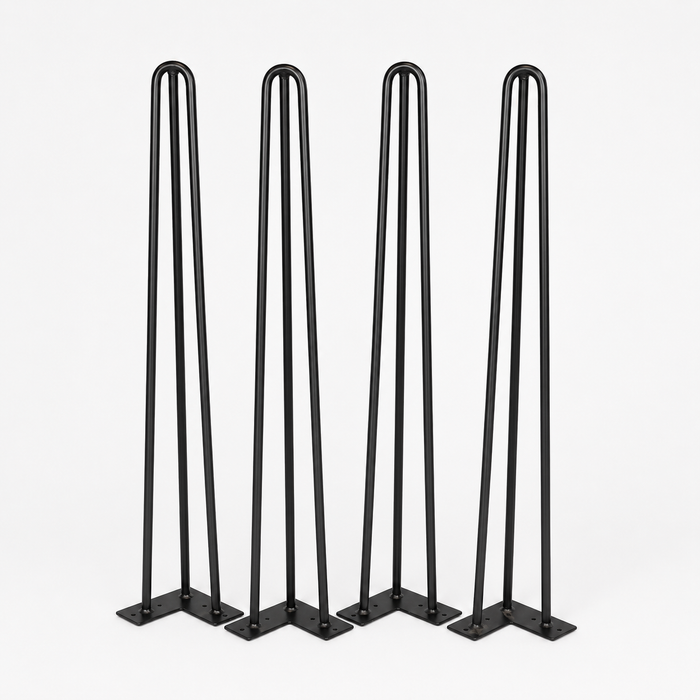 Pieds de meuble en épingle à cheveux de 28 po, lot de 4