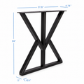 28” Keystone Shape Furniture Legs, 1 Pair