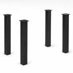28” Square Post Legs, Set/4