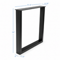 28” Rectangle Shape Furniture Legs, 1 Pair