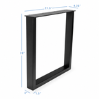 28” Rectangle Shape Furniture Legs, 1 Pair