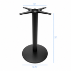 Base de table bistro ronde de 28 po, 1 pièce