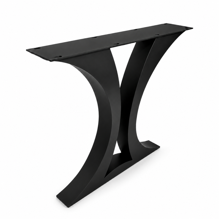 Patas de mueble Flowy Spaced X de 28"