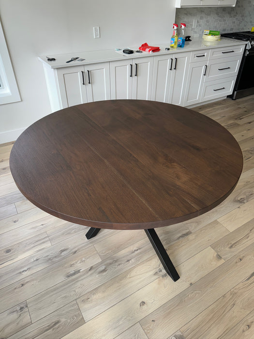 Round Walnut Table (custom)