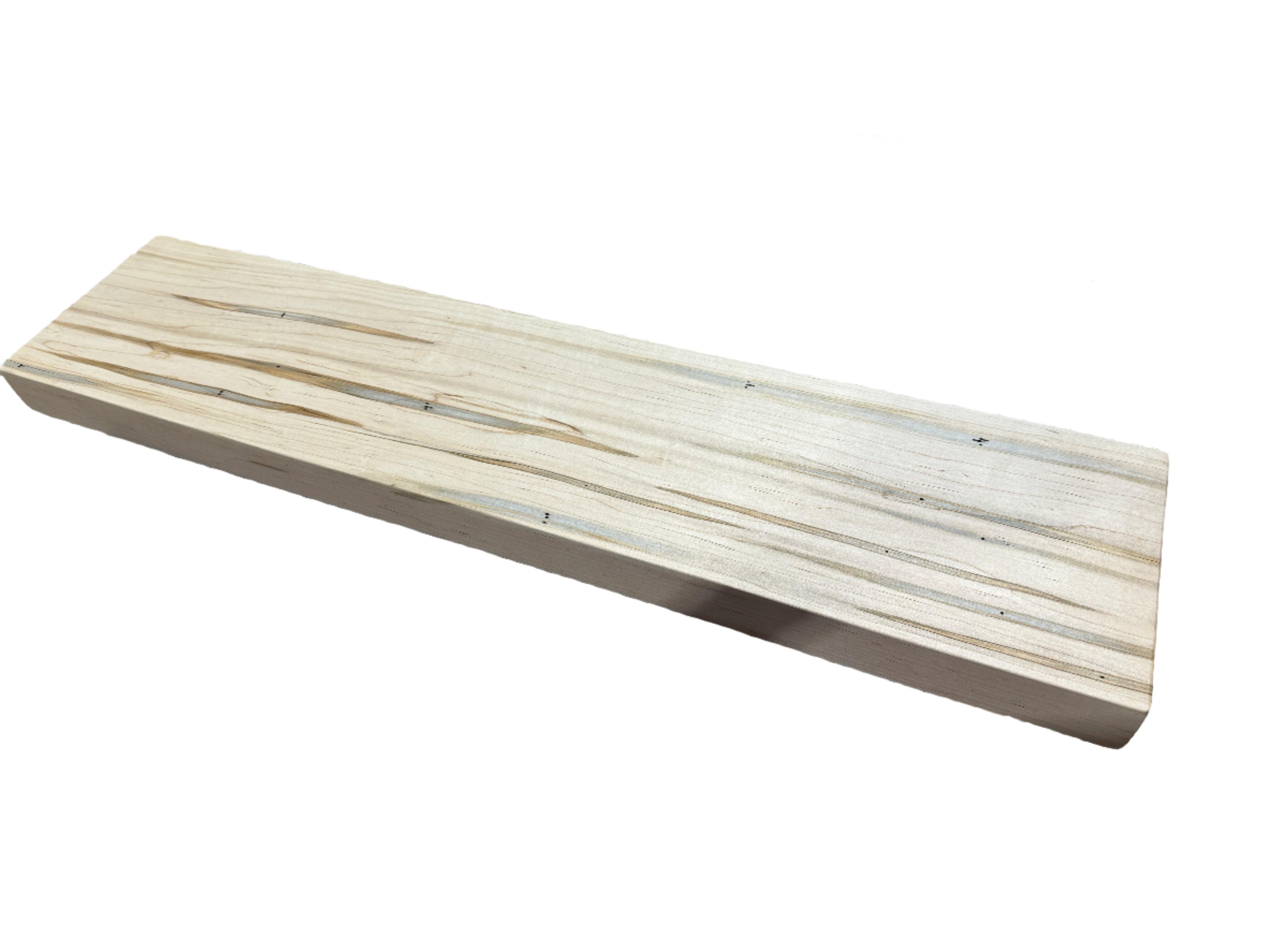 Wormy Maple Floating Shelf - Fractal Designs Inc
