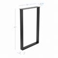 42” Rectangle  Shape Furniture Legs 24" Wide, 1 Pair