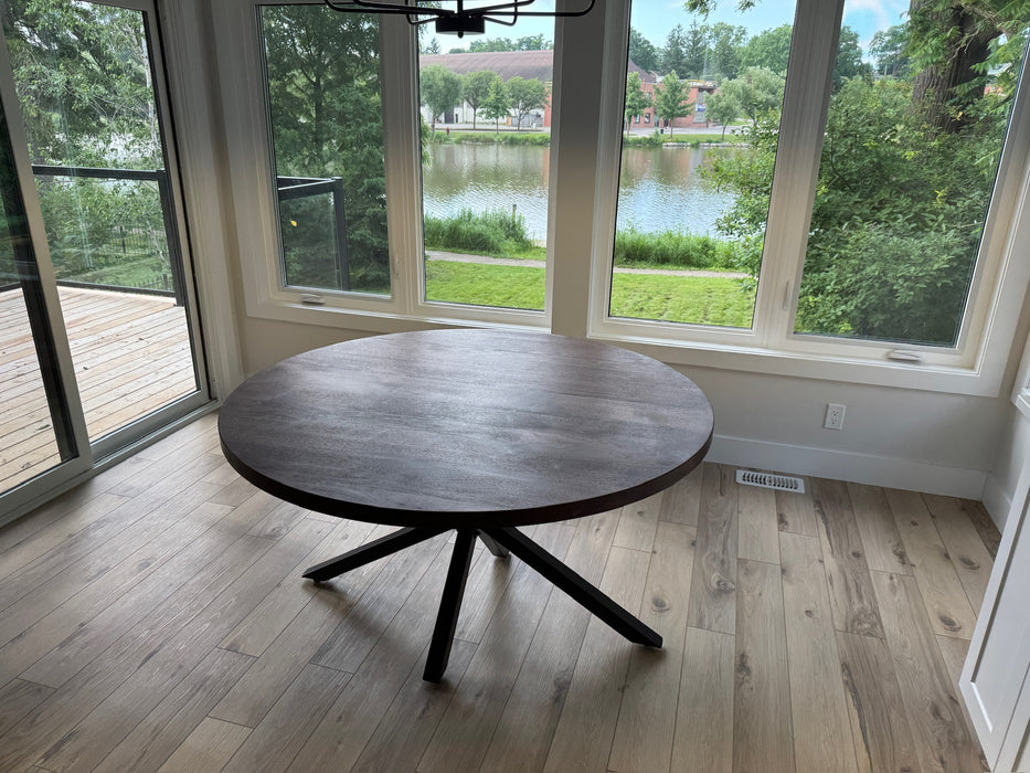 Round Walnut Table (custom)