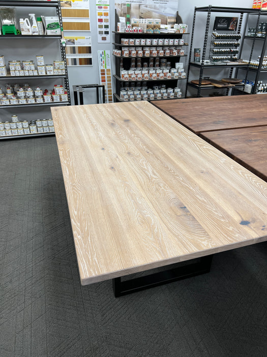 Solid White Oak Table (White Washed)
