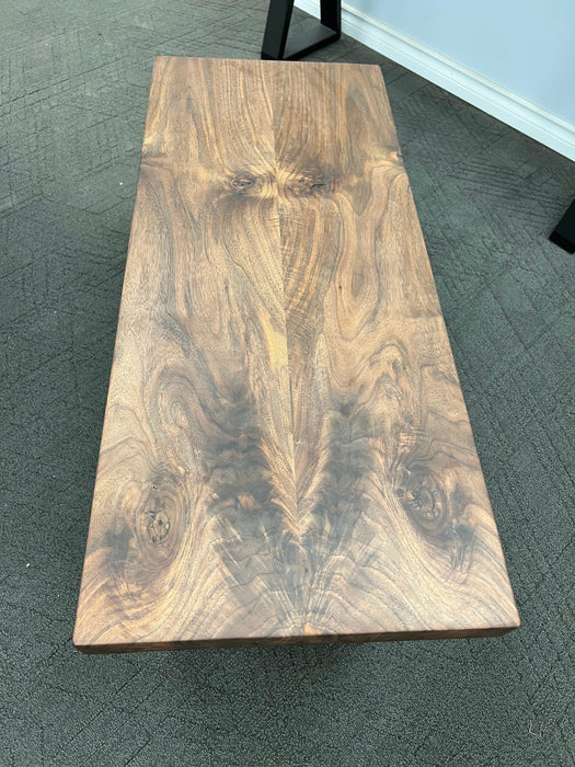 Walnut Bookmatch Coffee Table  37" x 15.5"