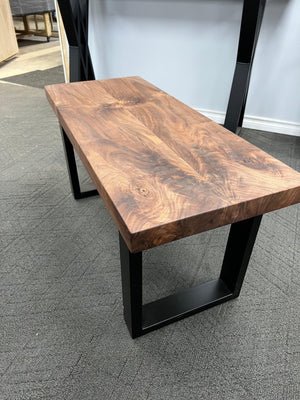 Walnut Bookmatch Coffee Table  37" x 15.5"